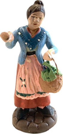 Donna con verdure e cesto statuetta in terracotta artigianale per presepe napoletano da h 7 cm Casa e cucina/Decorazioni per interni/Addobbi e decorazioni per ricorrenze/Decorazioni natalizie/Presepi/Statuine e fondali per il presepe MagiediNatale.it - Altamura, Commerciovirtuoso.it