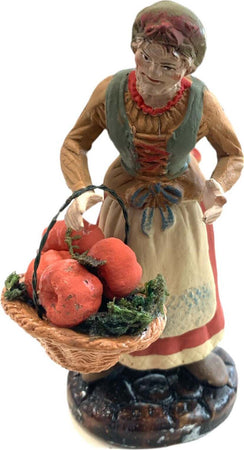 Donna con zucche statuetta in terracotta artigianale per presepe napoletano da h 13 cm Casa e cucina/Decorazioni per interni/Addobbi e decorazioni per ricorrenze/Decorazioni natalizie/Presepi/Statuine e fondali per il presepe MagiediNatale.it - Altamura, Commerciovirtuoso.it