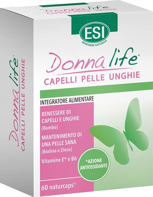 Donna-life-capelli-pelle-unghie-integratore-alimentare-60-naturcaps-ESI