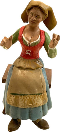 Donna seduta statuetta in terracotta artigianale per presepe napoletano da h 10 cm Casa e cucina/Decorazioni per interni/Addobbi e decorazioni per ricorrenze/Decorazioni natalizie/Presepi/Statuine e fondali per il presepe MagiediNatale.it - Altamura, Commerciovirtuoso.it