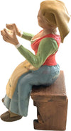 Donna seduta statuetta in terracotta artigianale per presepe napoletano da h 10 cm Casa e cucina/Decorazioni per interni/Addobbi e decorazioni per ricorrenze/Decorazioni natalizie/Presepi/Statuine e fondali per il presepe MagiediNatale.it - Altamura, Commerciovirtuoso.it