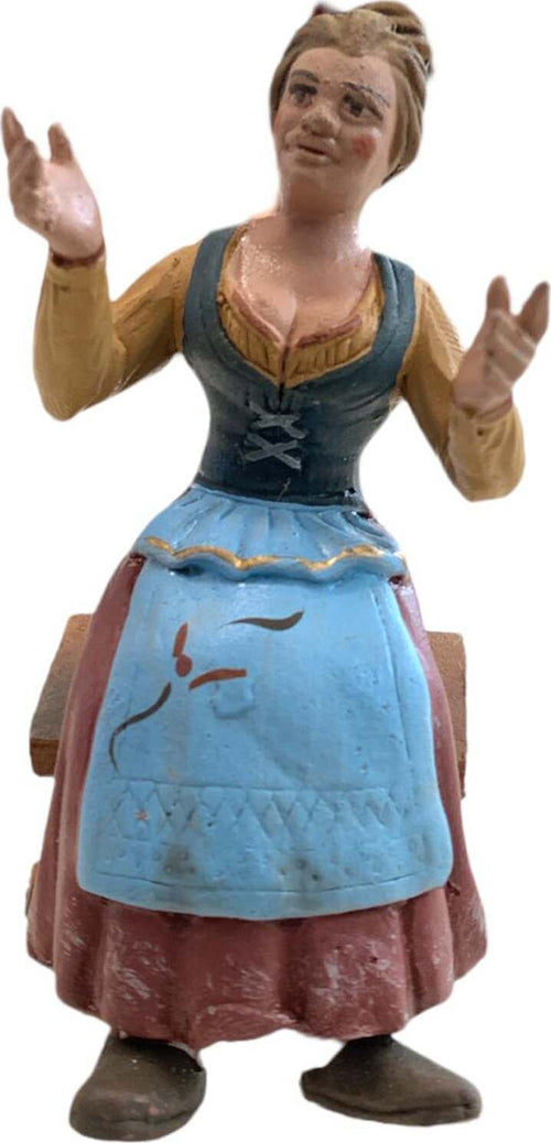 Donna seduta statuetta in terracotta artigianale per presepe napoletano da h 13 cm Casa e cucina/Decorazioni per interni/Addobbi e decorazioni per ricorrenze/Decorazioni natalizie/Presepi/Statuine e fondali per il presepe MagiediNatale.it - Altamura, Commerciovirtuoso.it
