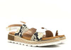 DONNA SOFT Sandali pelle bianca pitone old roccia