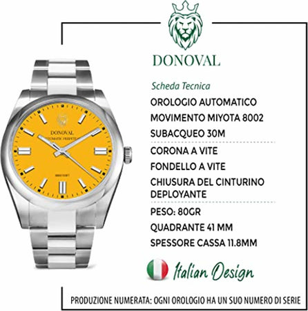Donoval orologio Automatic Perpetual DL0004 Moda/Uomo/Orologi/Orologi da polso Dupers Club - Campo di Giove, Commerciovirtuoso.it