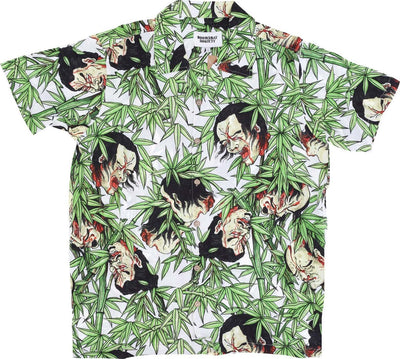 DOOMSDAY-Camicia-Manica-Corta-Uomo-Bamboo-Shirt-White-All-Over-Print-da-uomo
