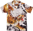 DOOMSDAY-Camicia-Manica-Corta-Uomo-Biotiger-Shirt-White-All-Over-Print-da-uomo