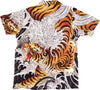 DOOMSDAY-Camicia-Manica-Corta-Uomo-Biotiger-Shirt-White-All-Over-Print-da-uomo