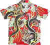 DOOMSDAY-Camicia-Manica-Corta-Uomo-Dungeon-Shirt-Red-All-Over-Print-da-uomo