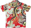 DOOMSDAY-Camicia-Manica-Corta-Uomo-Dungeon-Shirt-Red-All-Over-Print-da-uomo