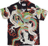 DOOMSDAY-Camicia-Manica-Corta-Uomo-Water-Dragon-Shirt-All-Over-Print-da-uomo