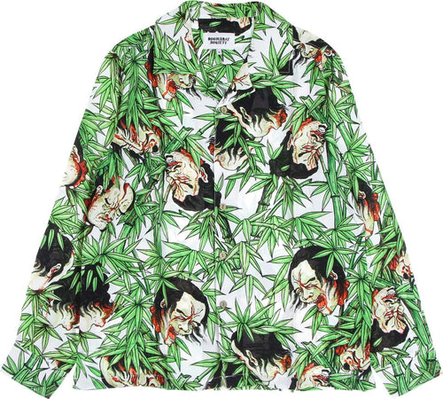 DOOMSDAY-Camicia-Manica-Lunga-Uomo-Bamboo-L/s-Rayon-Shirt-White/multi-da-uomo