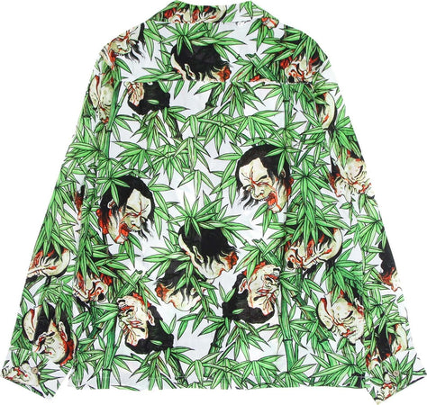 DOOMSDAY-Camicia-Manica-Lunga-Uomo-Bamboo-L/s-Rayon-Shirt-White/multi-da-uomo