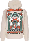 DOOMSDAY-Felpa-Cappuccio-Uomo-Lodge-Of-Darkness-Hoodie-Cream-da-uomo