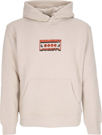 DOOMSDAY-Felpa-Cappuccio-Uomo-Lodge-Of-Darkness-Hoodie-Cream-da-uomo