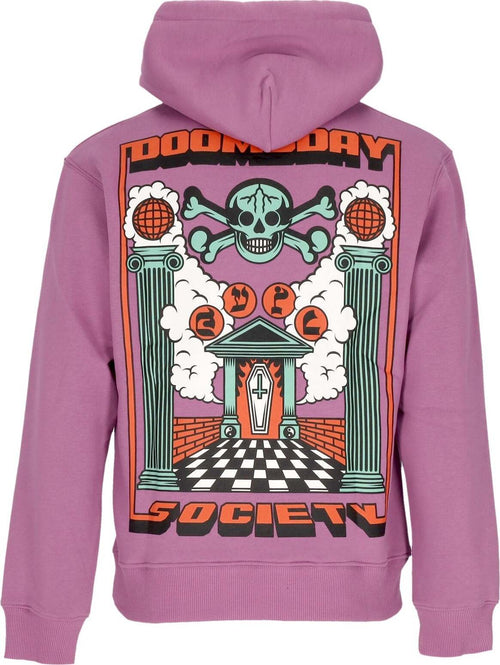 DOOMSDAY-Felpa-Cappuccio-Uomo-Lodge-Of-Darkness-Hoodie-Iris-da-uomo