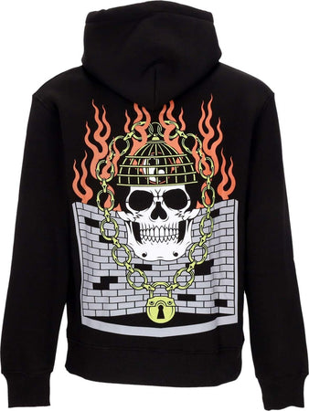 DOOMSDAY-Felpa-Cappuccio-Uomo-Mental-Cage-Hoodie-Black-da-uomo