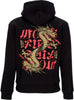 DOOMSDAY-Felpa-Cappuccio-Uomo-More-Fire-Hoodie-Black-da-uomo