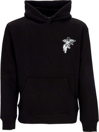 DOOMSDAY-Felpa-Cappuccio-Uomo-No-More-Space-Embroidered-Hoodie-Black-da-uomo