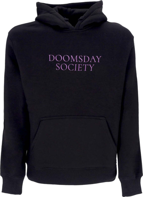 DOOMSDAY-Felpa-Cappuccio-Uomo-Tears-Hoodie-Black-da-uomo