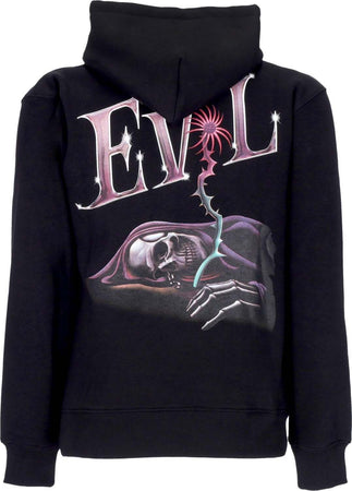 DOOMSDAY-Felpa-Cappuccio-Uomo-Tears-Hoodie-Black-da-uomo