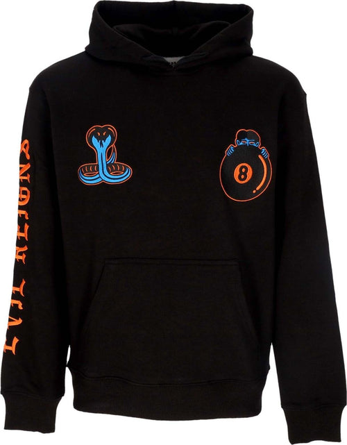 DOOMSDAY-Felpa-Leggera-Cappuccio-Uomo-Eight-Ball-Hoodie-Black-da-uomo