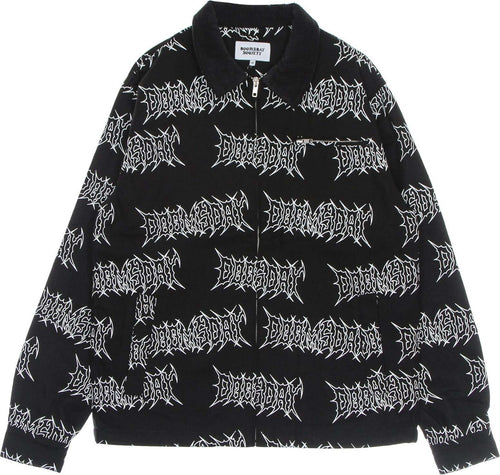 DOOMSDAY-Giacca-Coach-Jacket-Uomo-Graffpunk-Canvas-Jacket-Black-da-uomo