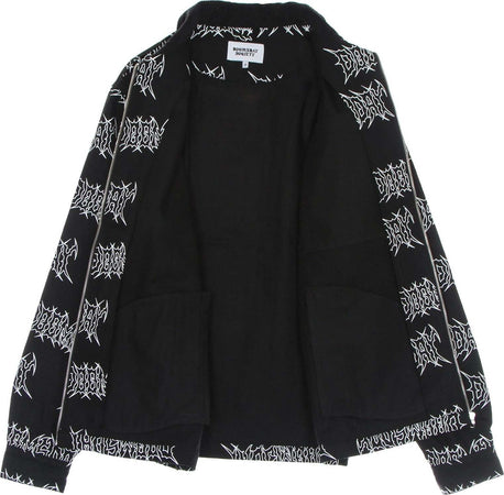 DOOMSDAY-Giacca-Coach-Jacket-Uomo-Graffpunk-Canvas-Jacket-Black-da-uomo