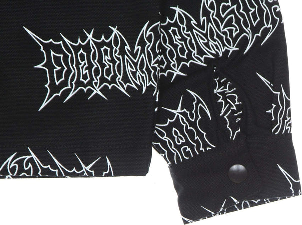 DOOMSDAY-Giacca-Coach-Jacket-Uomo-Graffpunk-Canvas-Jacket-Black-da-uomo