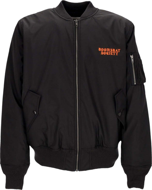 DOOMSDAY-Giubbotto-Bomber-Uomo-Dirty-Hands-Bomber-Jacket-Black-da-uomo
