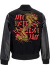 DOOMSDAY-Giubbotto-College-Uomo-More-Fire-Varsity-Jacket-Black-da-uomo