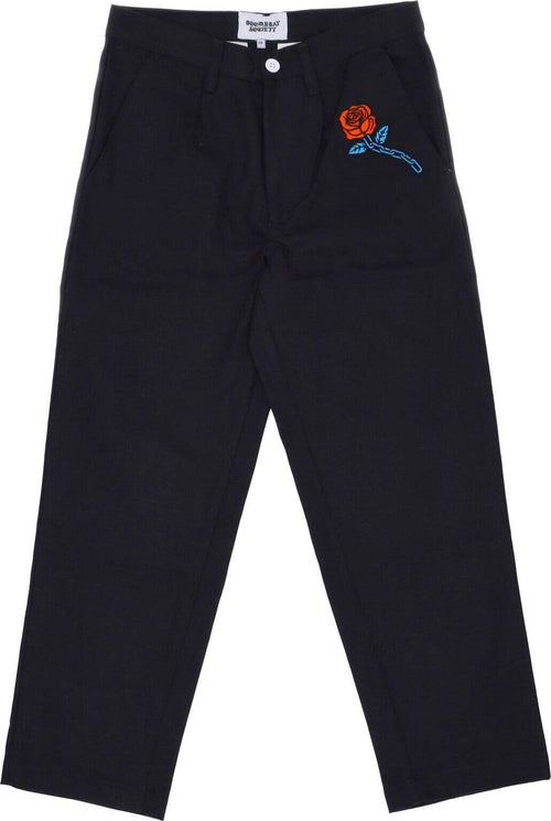 DOOMSDAY-Pantalone-Lungo-Uomo-Ewtua-Chino-Pant-Black-da-uomo