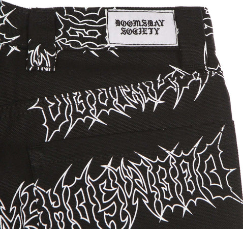 DOOMSDAY-Pantalone-Lungo-Uomo-Graffpunk-Canvas-Pant-Black-da-uomo