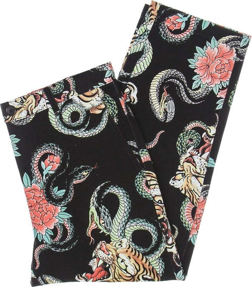 DOOMSDAY-Pantalone-Lungo-Uomo-Tigersnake-Canvas-Chino-Pant-Multi-da-uomo