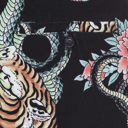 DOOMSDAY-Pantalone-Lungo-Uomo-Tigersnake-Canvas-Chino-Pant-Multi-da-uomo