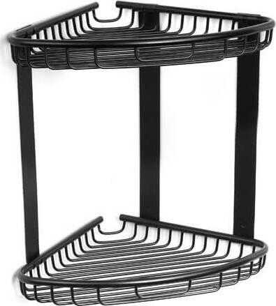 Doppia Mensola Angolare Per Doccia In Acciaio Inox Nero Opaco Casa e cucina/Bagno/Accessori per il bagno/Accessori per la doccia/Mensole Shopbagno.it - Roma, Commerciovirtuoso.it