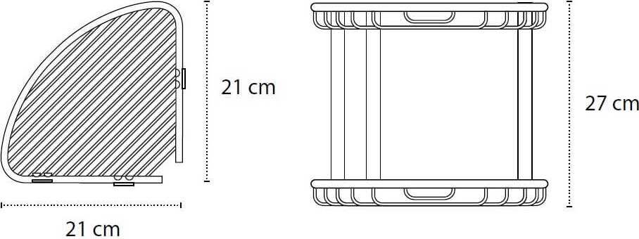 Doppia Mensola Angolare Per Doccia In Acciaio Inox Nero Opaco Casa e cucina/Bagno/Accessori per il bagno/Accessori per la doccia/Mensole Shopbagno.it - Roma, Commerciovirtuoso.it