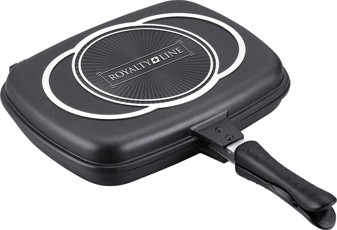 Doppia Piastra Bistecchiera Chef Cucina Da 34 Cm Rivestimento Antiaderente Marmo Casa, arredamento e bricolage > Elettrodomestici > Fornelli Piastre e Bistecchiere Trade Shop italia - Napoli, Commerciovirtuoso.it