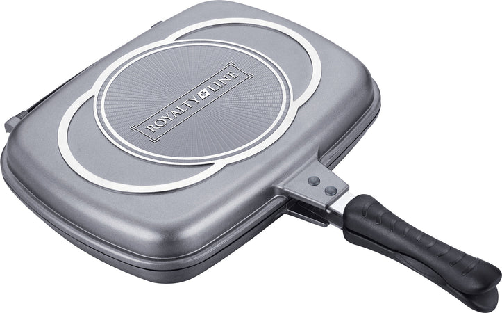 Doppia Piastra Bistecchiera Chef Cucina Da 34 Cm Rivestimento Antiaderente Marmo Casa, arredamento e bricolage > Elettrodomestici > Fornelli Piastre e Bistecchiere Trade Shop italia - Napoli, Commerciovirtuoso.it
