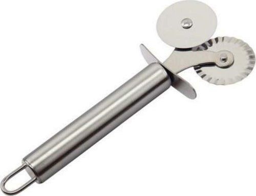 Doppia Rotella In Acciaio Inox Pizza Pancake Pie Taglia Affettatrice Lama Casa, arredamento e bricolage > Cucina > Utensili Cucina Trade Shop italia - Napoli, Commerciovirtuoso.it