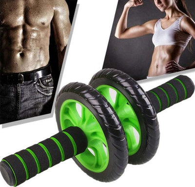 Doppia Ruota Per Allenamento Muscoli Addominali Con Tappetino Palestra Fitness Sport e tempo libero/Fitness e palestra/Potenziamento muscolare/Attrezzature per l'allenamento della forza Trade Shop italia - Napoli, Commerciovirtuoso.it