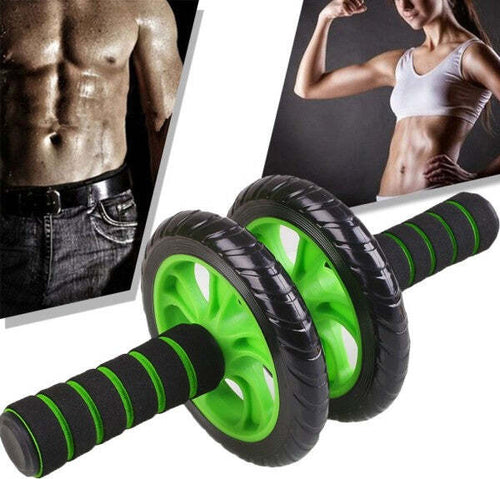 Doppia Ruota Per Allenamento Muscoli Addominali Con Tappetino Palestra Fitness Sport e tempo libero/Fitness e palestra/Potenziamento muscolare/Attrezzature per l'allenamento della forza Trade Shop italia - Napoli, Commerciovirtuoso.it