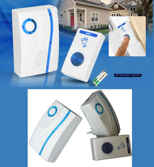 DOPPIO CAMPANELLO WIRELESS DIGITALE SENZA FILI 2 RICEVITORI CASA UFFICIO  Trade Shop italia - Napoli, Commerciovirtuoso.it