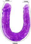 Doppio-Dildo-per-giochi-di-Coppia-Double-Dong-Viola-Lunghezza-29,8-cm-Materiale-TPR