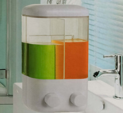 Doppio Dispenser Erogatore Per Sapone Liquido 760ml Muro Dosatore A Parete Bagno Casa e cucina/Bagno/Accessori per il bagno/Dosatori e porta accessori/Dosatori per sapone liquido Trade Shop italia - Napoli, Commerciovirtuoso.it