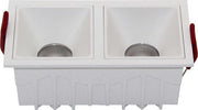 Doppio-Faretto-Da-Incasso-Moderno-Alfa-Alluminio-Bianco-Dimmerabile