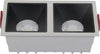 Doppio-Faretto-Da-Incasso-Moderno-Alfa-Led-Alluminio-Bianco-15W