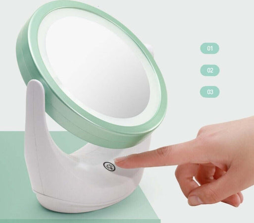 Doppio Specchio A Led Per Trucco Da Tavolo Girevole Ingrandimento 5x Wl8001 Salute e Bellezza > Make Up e Cosmetici > Specchi da Trucco Trade Shop italia - Napoli, Commerciovirtuoso.it
