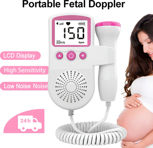 Doppler-fetale-battito-cuore-bambino-frequenza-cardiaca-monitor-gravidanza-mamma