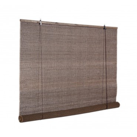 Tenda Dora Marrone in bamboo, barre in legno e filo di poliestere copertura 75%