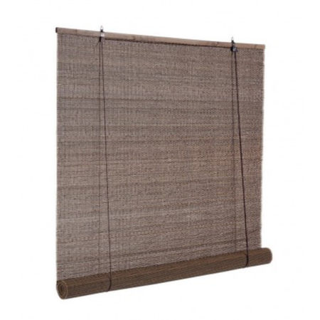 Tenda Dora Marrone in bamboo, barre in legno e filo di poliestere copertura 75%